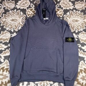 Stone Island Blue Hoodie Men’s Size Large